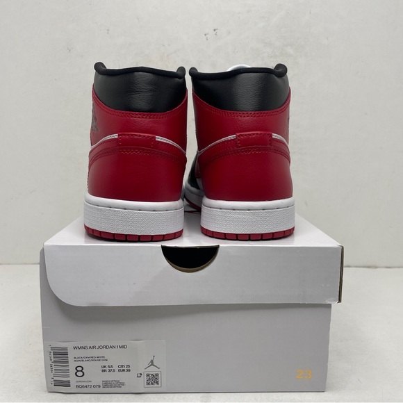 Nike Air Jordan 1 Retro Mid WMNS “Bred Toe” 2023 - Picture 4 of 4